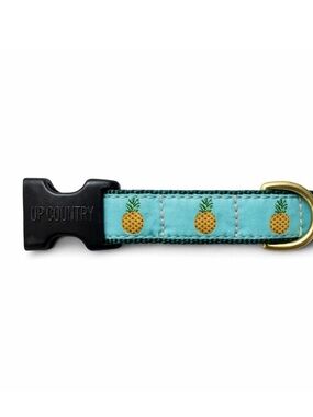 Up Country Pineapple Dog Collar - Size Medium